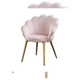 KAWOLA Stuhl Carla Esszimmerstuhl Velvet Fuß Gold