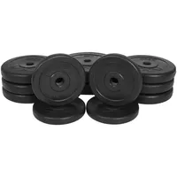 GYRONETICS E-Series Hantelscheiben-Set, S 25mm 30 kg SCHWARZ|SCHWARZ 30kg