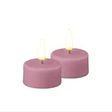 Deluxe Homeart Teelicht LED Lavendel 2 Stück