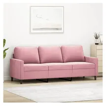 vidaXL 3-Sitzer-Sofa Rosa 180 cm Samt