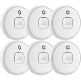 ELRO Rauchmelder mit 10-Jahres-Batterie - Entspricht EN14604:2005/AC:2008-6 Stück