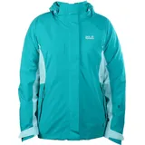 Jack Wolfskin Towada 3-in-1 Outdoorjacke Blau - Damen S - Türkis