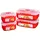 Sistema Frischhaltedose rechteckig rot 4 x 1,25 l