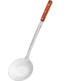 4big.fun Uchag 2mm Stahl Utschak mit Abzugsrohr Kazan 16L Grillfächer Schaumkelle Suppenkelle Utschak Utschag Kasan Feldküche Außenküche Eintopfofen Gulaschkanone
