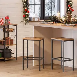 VASAGLE Barhocker 2er Set, Industriestil