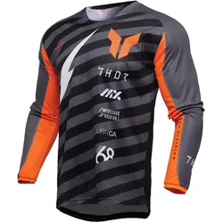 Thor Air Raid Motocross Jersey, schwarz-grau-orange, Größe 3XL für Männer