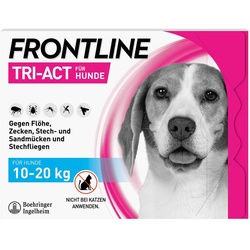 FRONTLINE TRI-ACT Hund gegen Zecken Flöhe & Mücken 10-20 kg