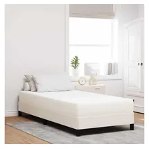 vidaXL Taschenfederkernmatratze Creme 100 x 200 cm mittelhart