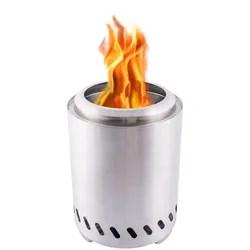 Pellet-Tischkamin Medium Edelstahl
