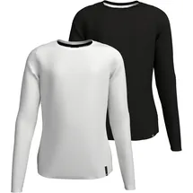 H.I.S. H.I.S »2er Packung Shirts aus Rippware« Packung, 2, 2 Stk. NEU: H.I.S für TEENS! 2er Pack Basic Langarmshirts schwarz