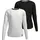 H.I.S. H.I.S »2er Packung Shirts aus Rippware« Packung, 2, 2 Stk. NEU: H.I.S für TEENS! 2er Pack Basic Langarmshirts schwarz