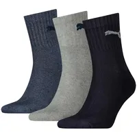 Puma Short Crew 3er Pack anthracite/grey 39-42
