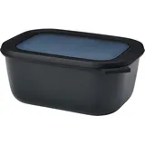 Mepal Cirqula rechteckig nordic black 1,5 l