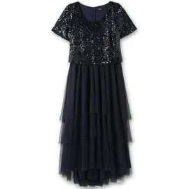 sheego Etuikleid Blau 56