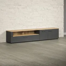 Home Affaire Estepona TV-Kommode 210 cm Grau Holz
