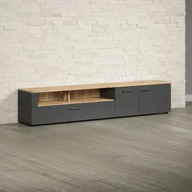 Home Affaire Estepona TV-Kommode 210 cm Grau Holz