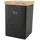 Continenta Vorratsdose quadratisch schwarz 10 x 10 x 16,5 cm 1 l