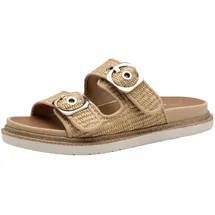 TAMARIS Pantolette Damen Vegan Flach braun,EU 40