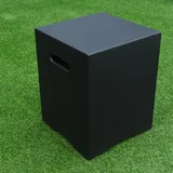 ELEMENTI Abdeckung für Gasflaschen Beton-Optik schwarz für 5 kg Gasbehälter