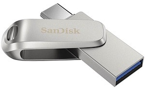 SanDisk USB-Stick Ultra Dual Drive Luxe Type-C silber 32 GB