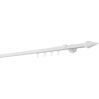 ONDECO 20mm,1-läufig,Profil,Wandträger 6,5cm,Endstück point Farbe: Weiß, Größe: 280cm
