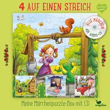 Magellan GmbH 4 auf einen Streich - Meine Märchenpuzzle-Box mit CD