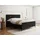 WFL GROUP BOXBETT Allen mit Bettkasten, Samt Schwarz 120x200 cm – inkl. H4 Taschenfederkern Matratze & Foam Topper