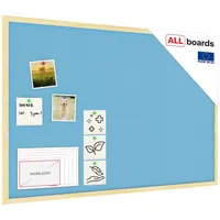 ALLboards Pinnwand 90 x 60 cm Blau/Pastellblau