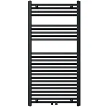 NOVASERVIS Handtuchheizkörper 1200 x 600 mm 644 W schwarz Mittelventil