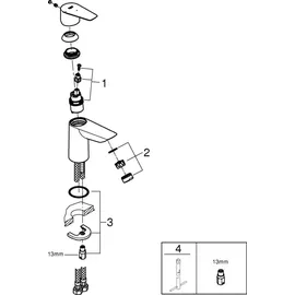 Grohe BauEdge chrom 31367001