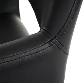 MCW Esszimmerstuhl MCW-A50 II, Stuhl Küchenstuhl, Retro 50er Jahre Design Kunstleder, schwarz