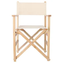WellHome - Director-Sessel Sunset, geölt mit rohem Canvas 51x46x86 cm