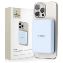 TECH-PROTECT LifeMag PB11 Powerbank 10000 mAh 15 W USB-C-Anschluss - blue + USB-C cable Powerbank Blau