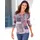 Inspirationen WITT WEIDEN Shirt in hortensie-taubenblau-bedruckt | Gr.: 38,