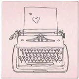 may & berry May and Berry Holzstempel Schreibmaschine 45x45mm,