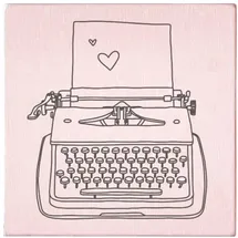 may & berry May and Berry Holzstempel Schreibmaschine 45x45mm,