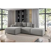 Fun Möbel Ecksofa Designersofa MEGAN XS inkl. Hocker Stoff