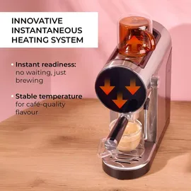 chiato Luna Style Siebträgermaschine silber