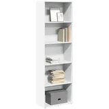 vidaXL Bücherregal Weiß 60x30x189 cm Holzwerkstoff