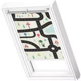 VELUX DKL C02 4655SWL Kids Straßen, weiß