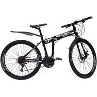 Begoniape 26 Zoll Mountainbike, Scheibenbremse MTB Fahrrad mit 21 Gang Schaltung, Federgabel Geschwindigkeits-Klapprad Fahrräder, Fahrrad für Herren Damen Heranwachsende