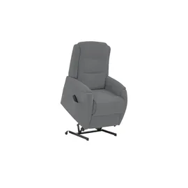 Hukla Fernsehsessel Max Mikrofaser 72 x 109 x 82 cm Schwarz elektrisch mit Rollen