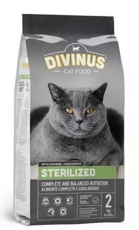 DIVINUS Cat Sterilized - Trockenfutter für Katzen - 2 kg + Überraschung für die Katze (Rabatt für Stammkunden 3%)