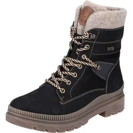 remonte D0C77 Schneestiefel, schwarz/schwarz/schwarz/Wood/Chestnut - 38