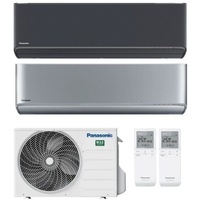 PANASONIC Etherea Multi Split 2 Räum 2 x2,5kW Klimaanlage - Silber + Graphit
