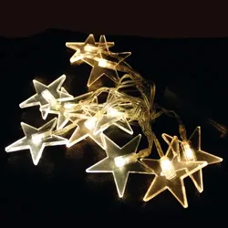 Lex 48er LED Sternlichterkette Lichterkette Außen Innen Party Weihnachten warmweiss