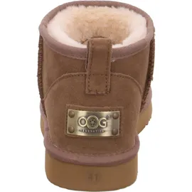 OOG Damenschuhe Stiefel Gefüttert Braun Freizeit, Schuhgröße:39 EU - Grün