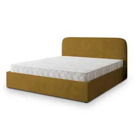 masseno Polsterbett, Gelb, Holz, 140x200 cm, Schlafzimmer, Betten, Polsterbetten