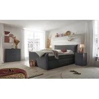 Set One by Musterring Boxspringbett "Florida", grau (anthrazit), L:228cm,