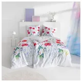 Estella Bettwäsche Christy 135 x 200 cm Satin Rot